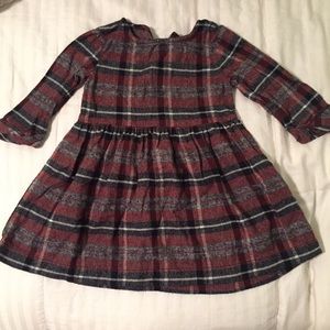 Plaid toddler/baby girl fall dress